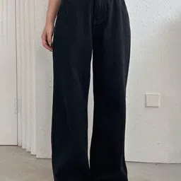 NU CLOTHS Women Comfort Wide Leg High-Rise Stretchable Jeans-picture-33