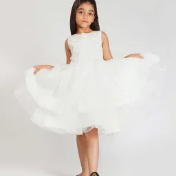creative kids Creative Girls Embellished Round Neck Fit & Flare Midi Dress image 4