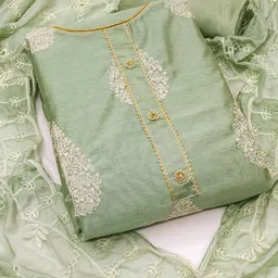 Ishin Embroidered Unstitched Dress Material-picture-36
