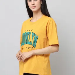 DDASPRATION Women Typography Printed T-shirt image 4