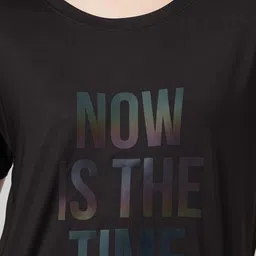 MKH Women Typography Printed Dri-FIT T-shirt image 4