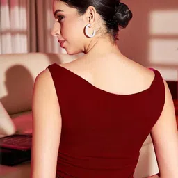 BAESD Cowl Neck Fitted Crop Top image 3