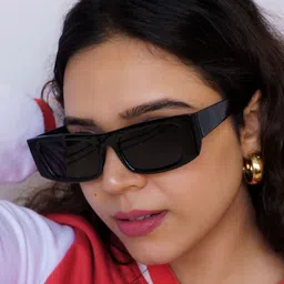 Opticsfit Unisex Rectangle Sunglasses with UV Protected Lens image 4