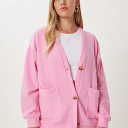 Happiness istanbul Women Ribbed Cardigan-image-51