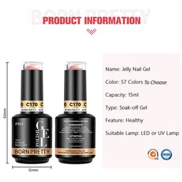 BORN PRETTY UV & LED Soak Off Long Lasting Gel Nail Polish - 15 ml - C143 image 4