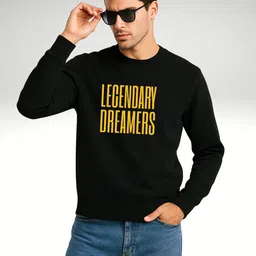 KART BLACK Men Printed Sweatshirt image 3