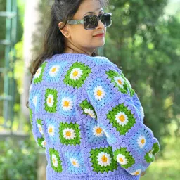 WINDROP SOLUTIONS Women Floral Printed Crop Cardigan with Embroidered Detail image 4