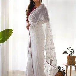 KALINI Embellished Sequinned Saree image 2