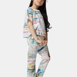 Piccolo Piglet Unisex Kids Printed Top with Pyjamas image 5