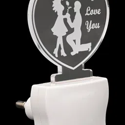 1ST TIME Red & White Acrylic Abstract Shaped Shaped Wall Lamp image 5