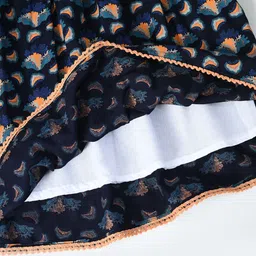 Bella Moda Floral Print Flutter Sleeve Fit & Flare Dress image 4