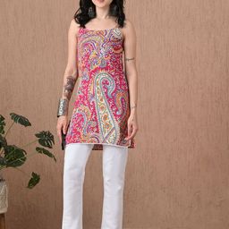 Anouk Rustic Women Ethnic MotifsPrinted Square Neck Kurti-picture-25