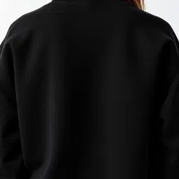 SALUJA FABRICS Typography Printed Round Neck Cotton Dry Fit Pullover image 2