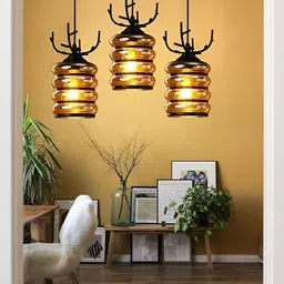 KINIS Brown Glass Quirky Ceiling Lamp image 5