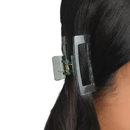 badodiya's Women Set Of 4 Chrome Finished Claw Clip image 5