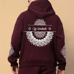WEARDUDS Men Printed Hooded Sweatshirt image 3