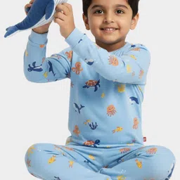 Orange Sugar Unisex Kids Printed Night suit-picture-32