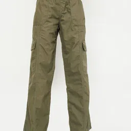 max Women Regular Fit Mid-Rise Cotton Cargos-picture-29