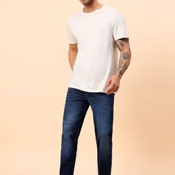 Cantabil Men Comfort Regular Fit Mid-Rise Light Fade Stretchable Jeans image 3