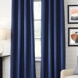 Deco Window Blue Set of 2 Room Darkening Door Curtain-image-88