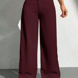 TOOCHKI Women Relaxed Straight Leg High-Rise Non Iron Trousers-picture-25