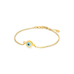 BHIMA 22K BIS Hallmark 916 Purity Yellow Gold Evil Eye Bracelet image 4