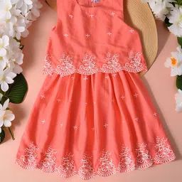 Bella Moda Girls Floral Embroidered Fit & Flare Dress-image-30