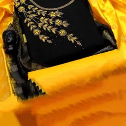 HERE&NOW Embellished Unstitched Dress Material-picture-26