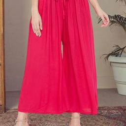 all about you Women Solid Comfort Loose Fit Trousers-picture-5
