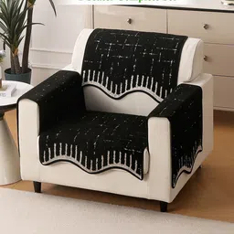 HOKIPO Black Luxury Supple Sofa Wavy Mat 1 Seater Complete Set-picture-21