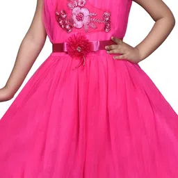 Kidotsav Net Fit & Flare Dress image 4