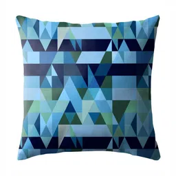 Aura Blue & Green Set of 2 Abstract Square Cushion Covers image 4