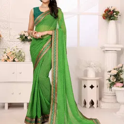 sareyavella Leheriya Zari Pure Georgette Leheriya Saree-image-31