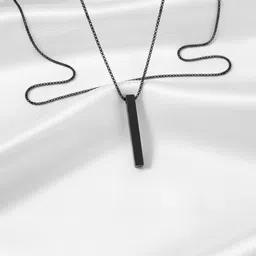 Roadster Silver-Plated Geometric Pendants with Chains image 3