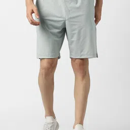 Van Heusen Flex Men Textured Slim Fit Mid-Rise Shorts-picture-27