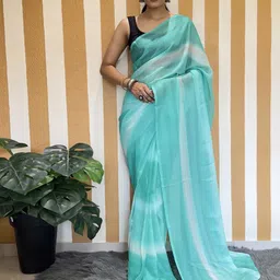 V3 FASHION STUDIO Pure Chiffon Ready to Wear Saree-picture-17