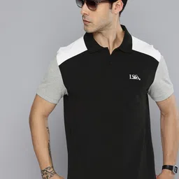 Levis Pure Cotton Colourblocked Polo Collar Slim Fit T-shirt-picture-32