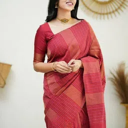 KALINI Silk Blend Kanjeevaram Saree image 3
