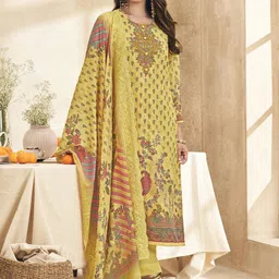 Stylee LIFESTYLE Embroidered Pure Cotton Unstitched Dress Material-picture-13