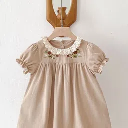 LULU & SKY Puff Sleeve A-Line Dress-picture-23