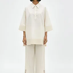 Neora Polo Collar Top With Palazzos Co-Ords-picture-33