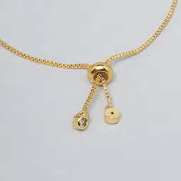 KPOP Women Brass Gold-Plated Charm Bracelet image 5
