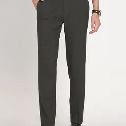 Turtle Men Tailored Slim Fit Cotton Formal Trousers-image-81