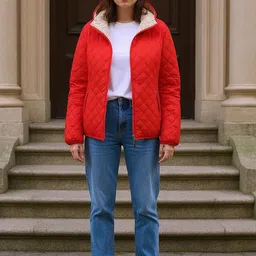 Mast & Harbour Women Hooded Solid Bomber Jacket image 3