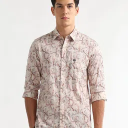 Arrow Sport Men Slim Fit Floral Printed Casual Cotton Shirt-picture-26