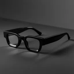 goglassic Men Square Sunglasses With UV Protected Lens Vintage V1-Black-Clear-picture-32