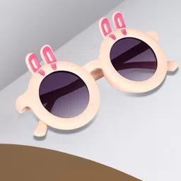 DEXENT COLLECTION Kids Round Sunglasses with UV Protected Lens Etet Round Yellow-image-39