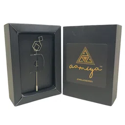 AAMIYA CREATIONS Silver Plated Geometric design Lapel Pin Brooch-picture-35