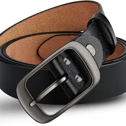 roadster Men Formal, Casual, Party, Evening Black Genuine Leather Belt image 2