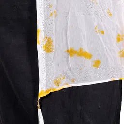 qaunain Chiffon Printed Multicolor Women Dupatta image 5